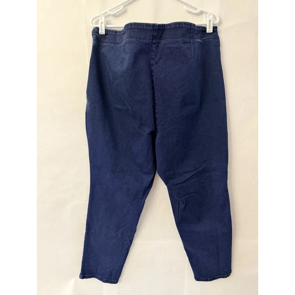 Talbots Women's Heritage Ankle Pants Blue Denim Size 18W
